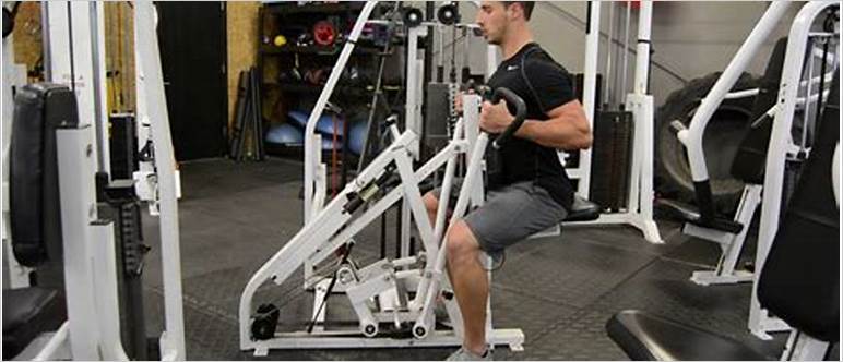 Seated chest supported row